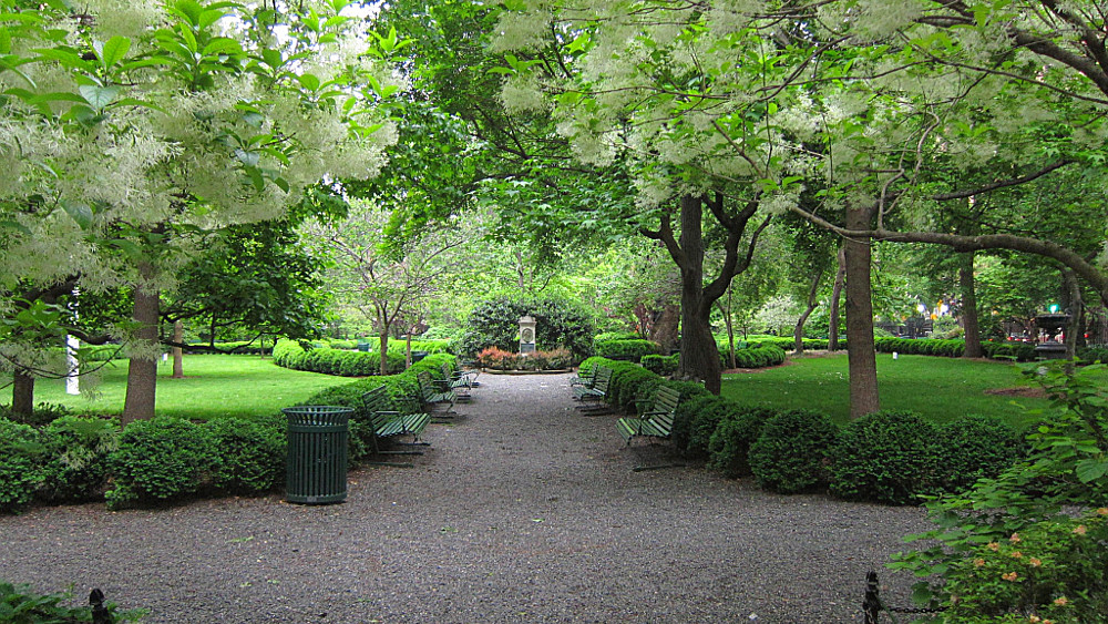 Gramercy Park, a private park in the heart of Manhattan