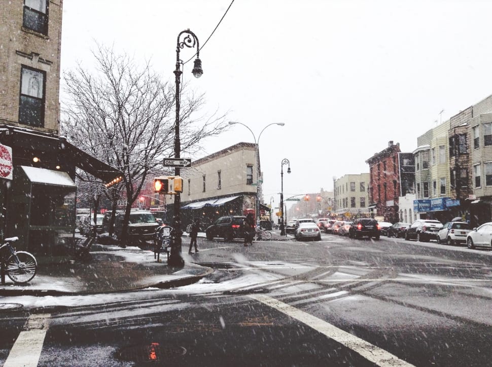 Weather: the first snowfall of winter in New York